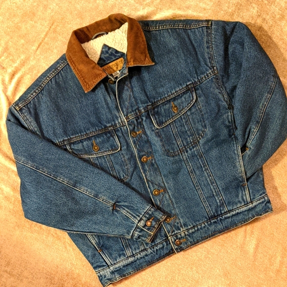 Wrangler Other - VTG Wrangler Hero Sherpa Denim Jacket
